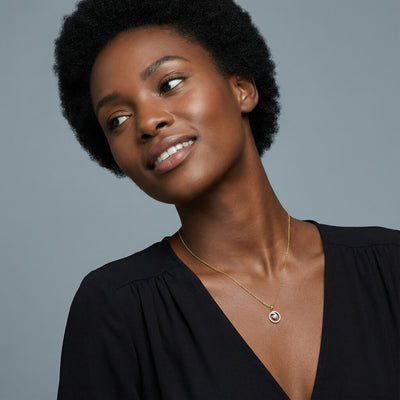 Eternal Circle 9KT Gold Lab Grown Diamond Pendant