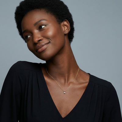 Pristine Spark 9KT Gold Lab Grown Diamond Pendant