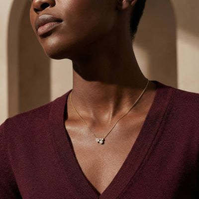 Symphony Of Stones 9KT Gold Lab Grown Diamond Necklace