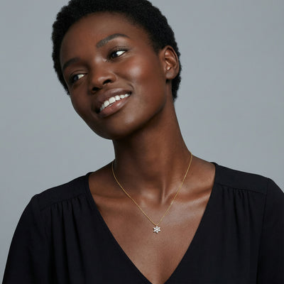 Eternal Blossom 9KT Gold Lab Grown Diamond Necklace