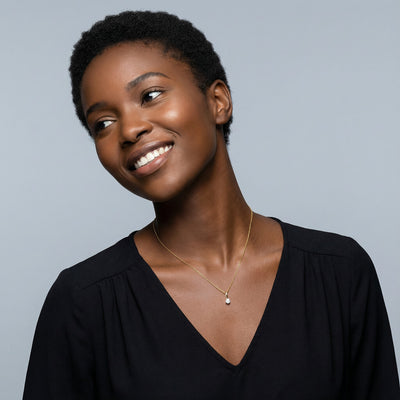 Floral Spark 9KT Gold Lab Grown Diamond Necklace