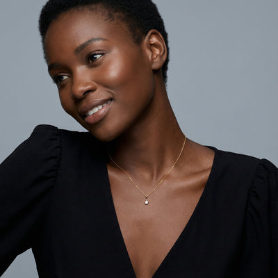 0.31 Carat Dainty Lumina 9KT Gold Lab Grown Diamond Necklace