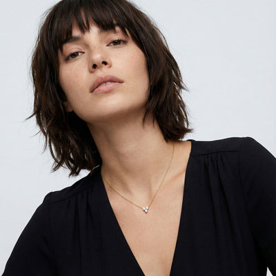 Trinity Glow 9KT Gold Lab Grown Diamond Necklace