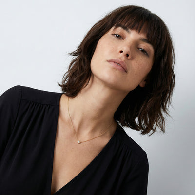 Eternal Frame 9KT Gold Lab Grown Diamond Necklace