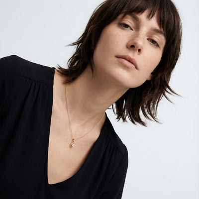 Orbit Embrace 9KT Gold Lab Grown Diamond Necklace