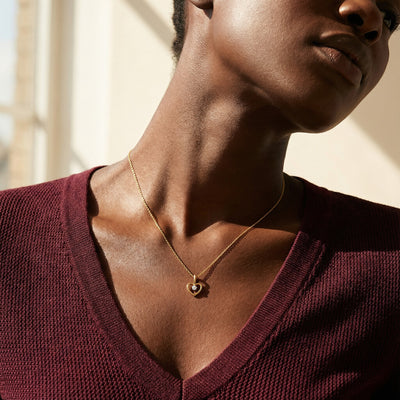 Crystal Lovelight 9KT Gold Lab Grown Diamond Pendant Necklace