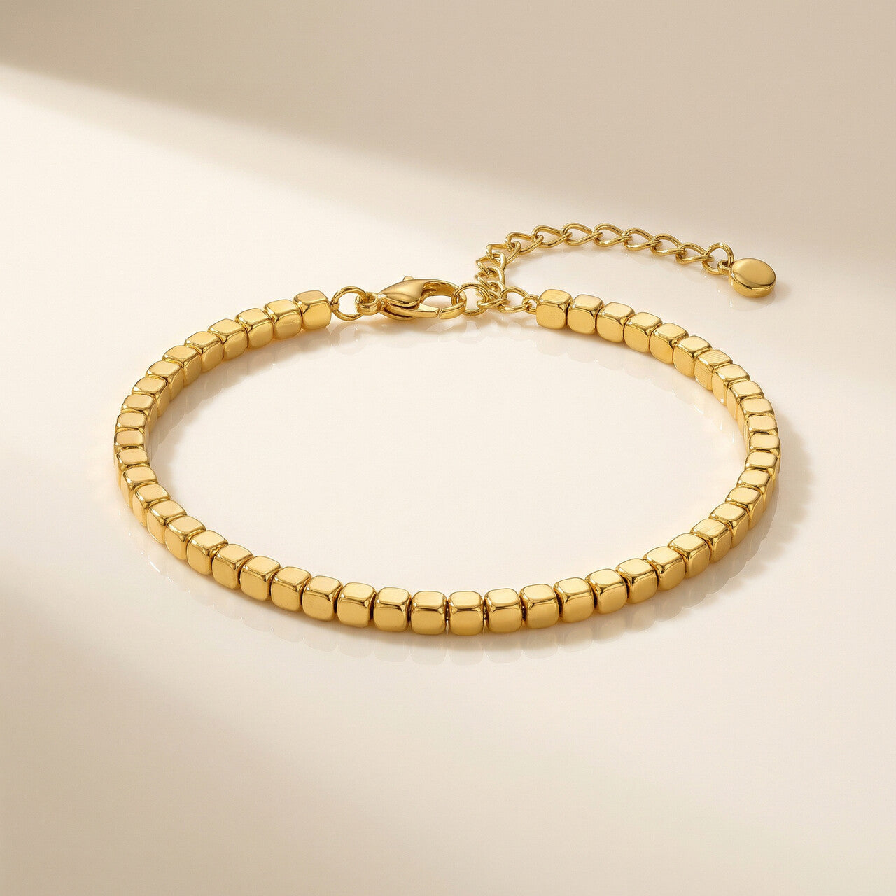 Shop Cube Chain Gold Bracelet for Women - PALMONAS