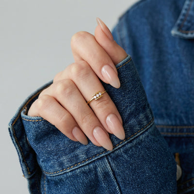 Luminous Band 9KT Gold Lab Grown Diamond Ring