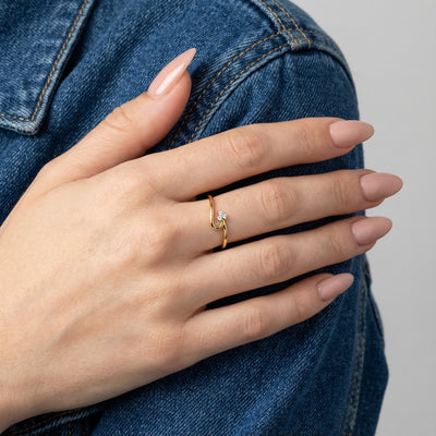 Love 9KT Gold Lab Grown Diamond Ring