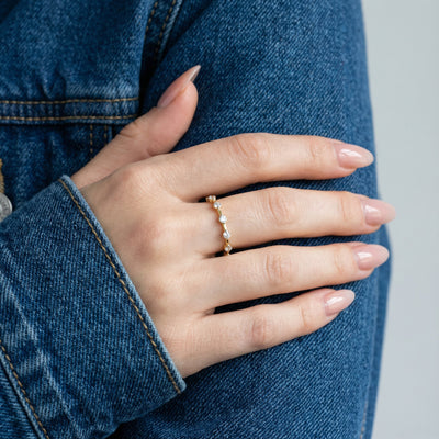 Eternity Dot 9KT Gold Lab Grown Diamond Ring