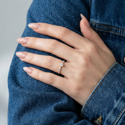 Rose Radiance 9KT Gold Lab Grown Diamond Ring
