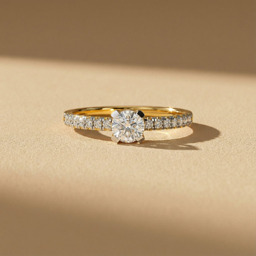 Glow 9KT Gold Laboratory Grown Diamond Ring – PALMONAS