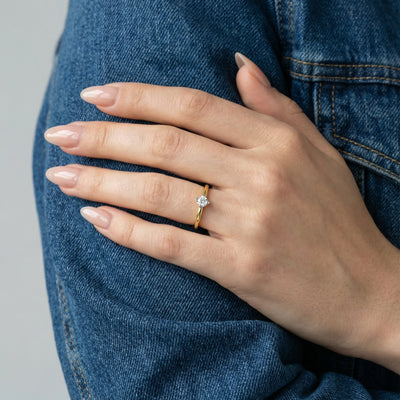 Eternal Heart 9KT Gold Lab Grown Diamond Ring