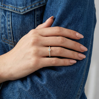 The Cascade 9KT Gold Lab Grown Diamond Ring