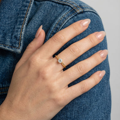 The Lumina 9KT Gold Lab Grown Diamond Ring