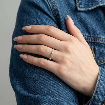 Starlit Peaks 9KT Gold Lab Grown Diamond Ring