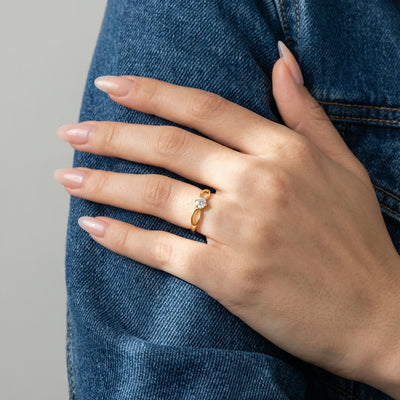 Eternal Blossom 9KT Gold Lab Grown Diamond Ring