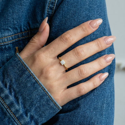 Prism 9KT Gold Lab Grown Diamond Ring