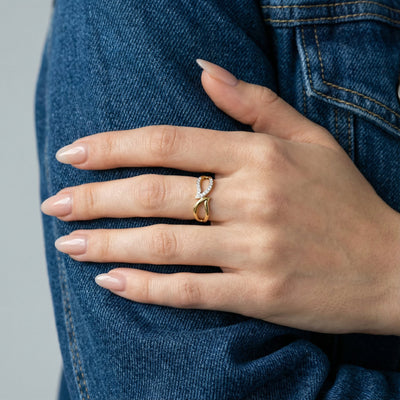 Eternal Flow 9KT Gold Lab Grown Diamond Ring