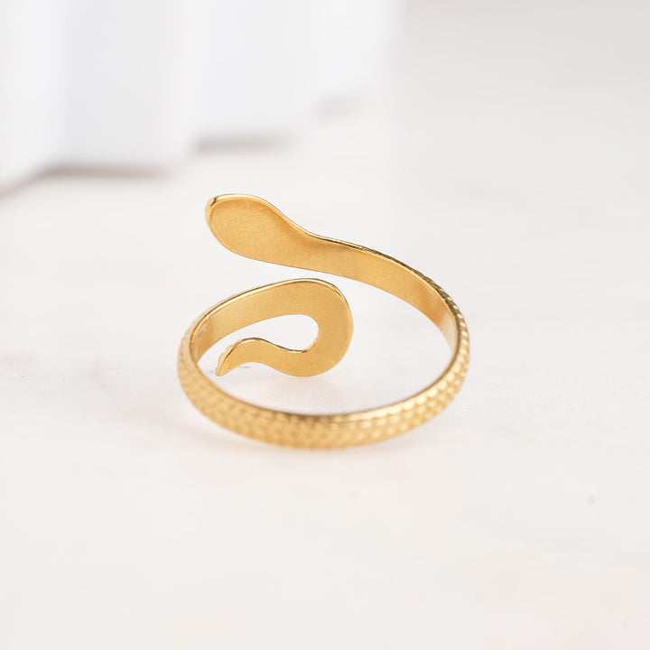 Serpent's Embrace Gold Ring - 3