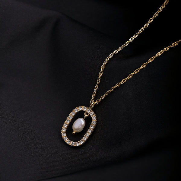 Dazzling Pearl Drop Necklace - Image 1