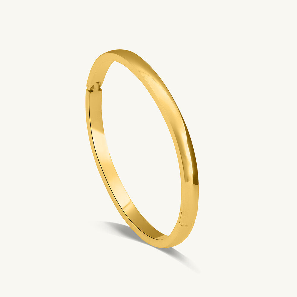 Plain Gold Bangles Bracelet