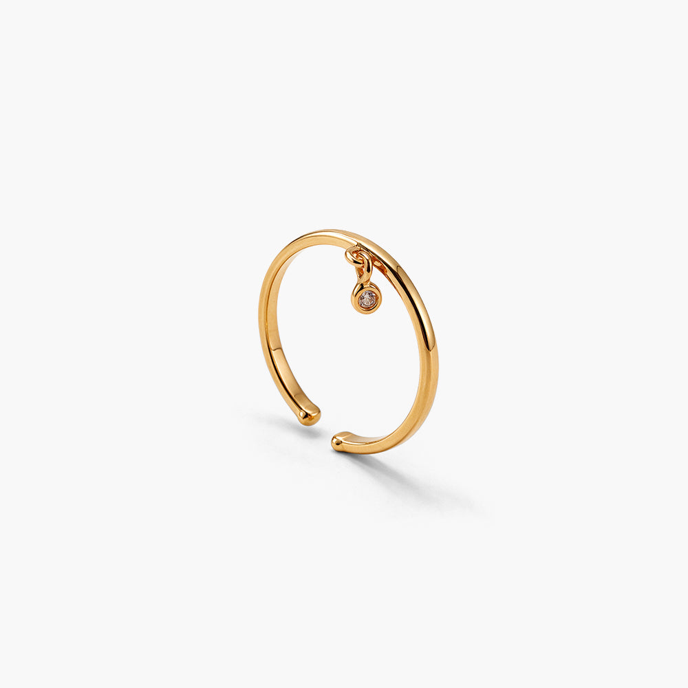 Minimal Solitaire 925 Sterling Silver Ring