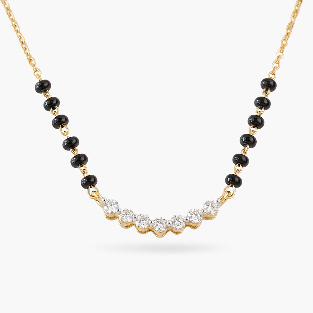 Crystal Station 925 Sterling Silver Mangalsutra