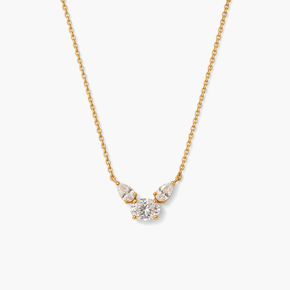 Opulent Solitaire Crystal Necklace