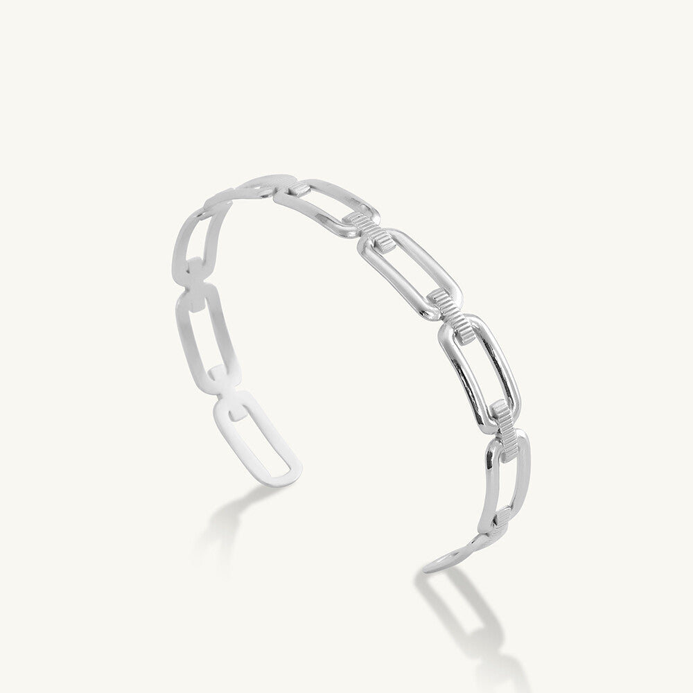 Minimalist Silver Link Bracelet