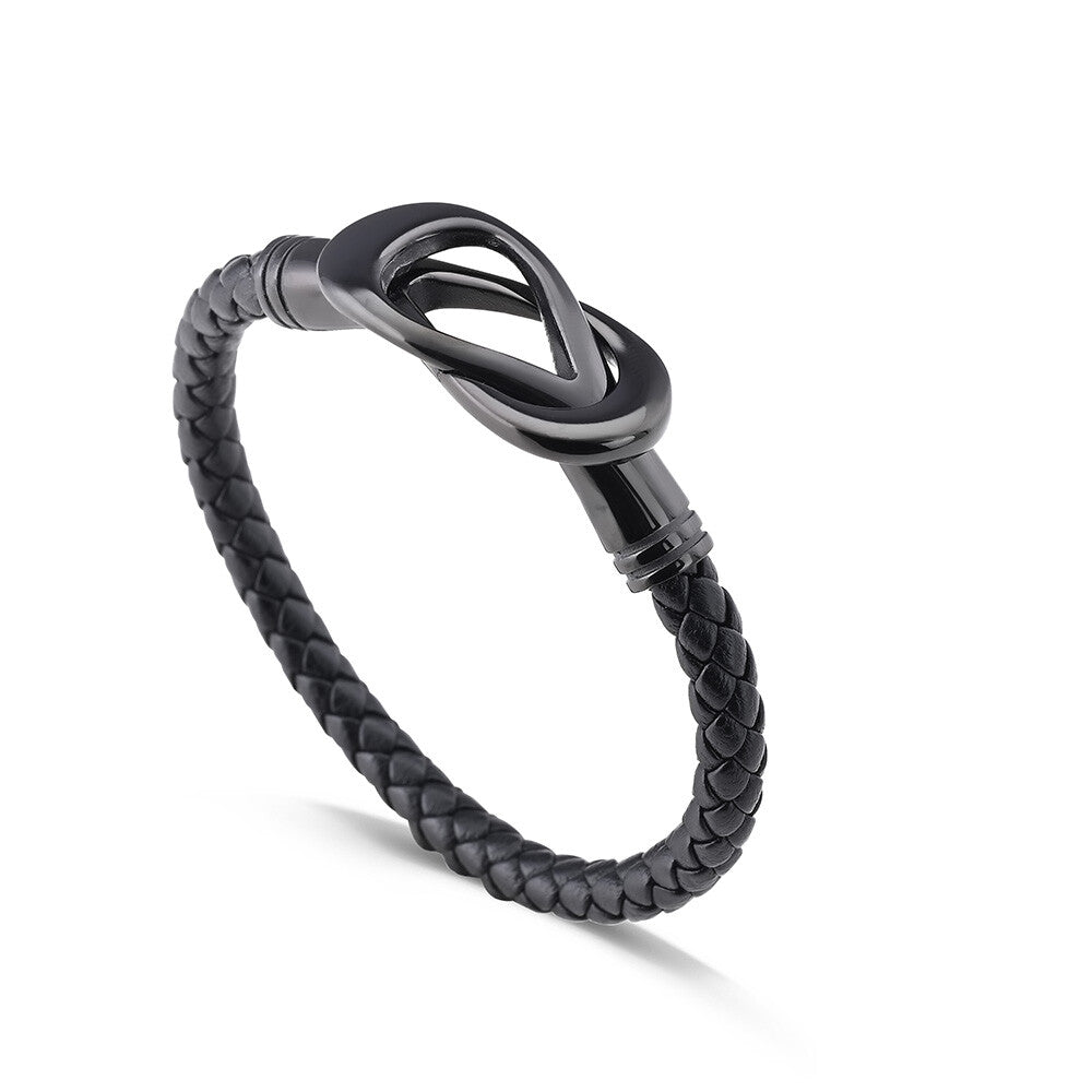 Black Leather Bracelet
