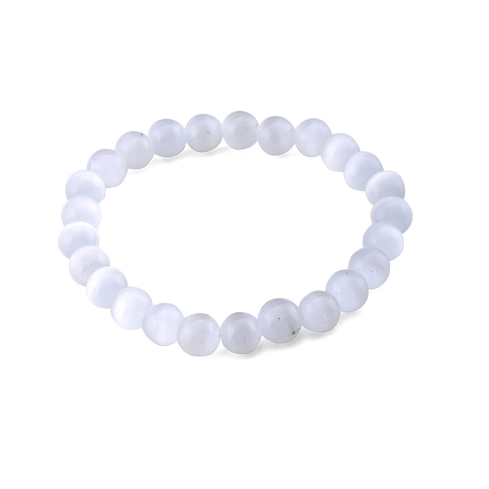 White Selenite Gemstone Bracelet