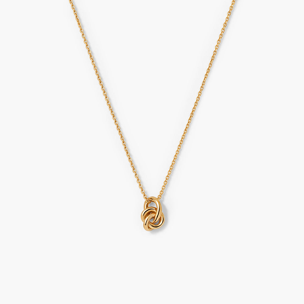 Sculptural Knot 925 Sterling Silver Necklace