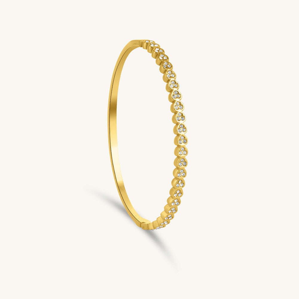 Dazzle Beam Crystal Bangle Bracelet