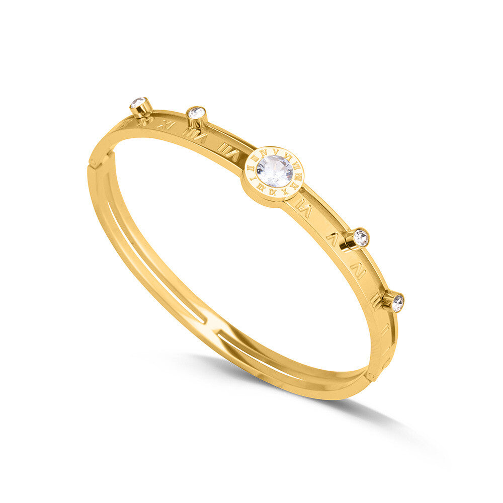 Women's Stone Studded Bangle Bracelet