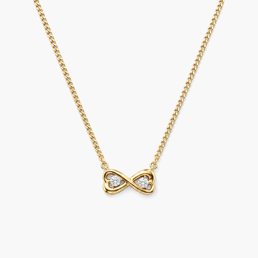 Endless Infinity 925 Sterling Silver Necklace