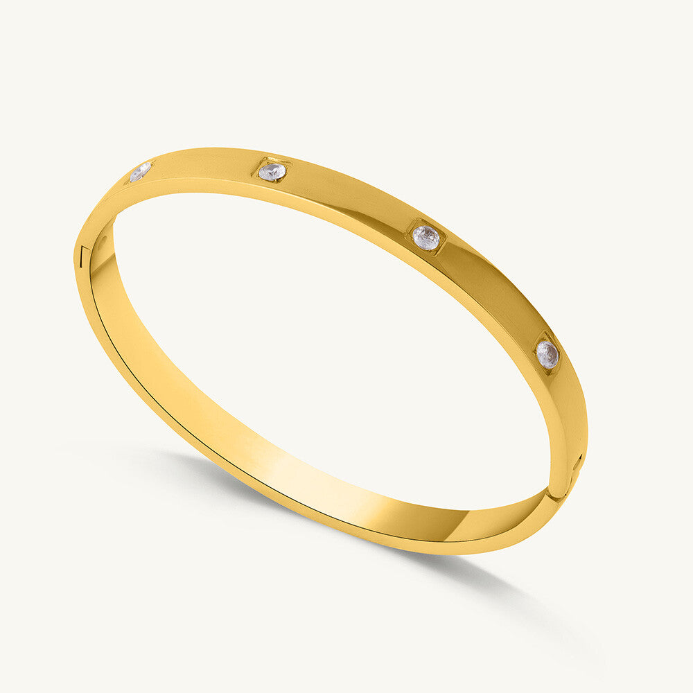 Dazzling Stone Bangle Bracelet