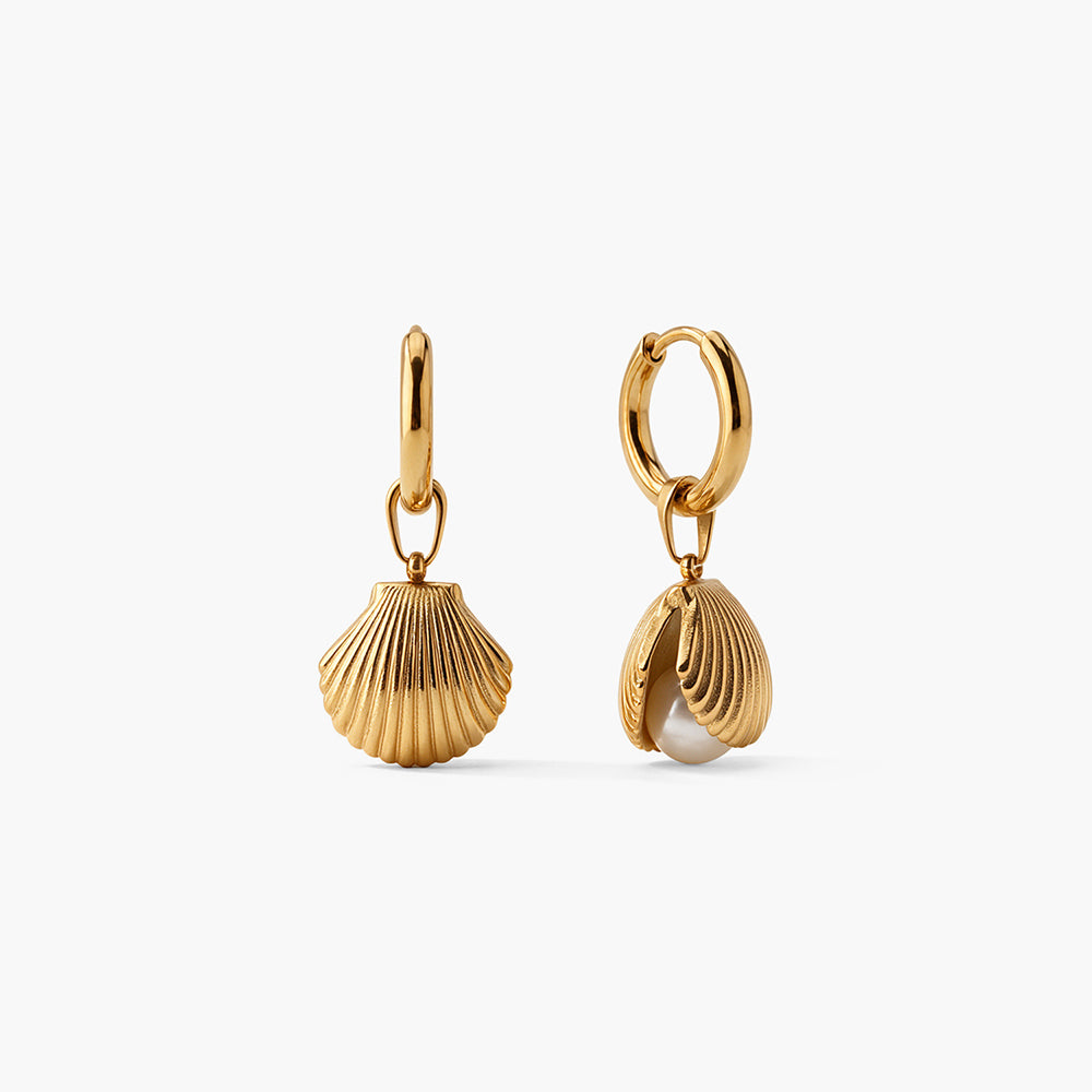 Brilliant Ocean Pearl Drop Earrings