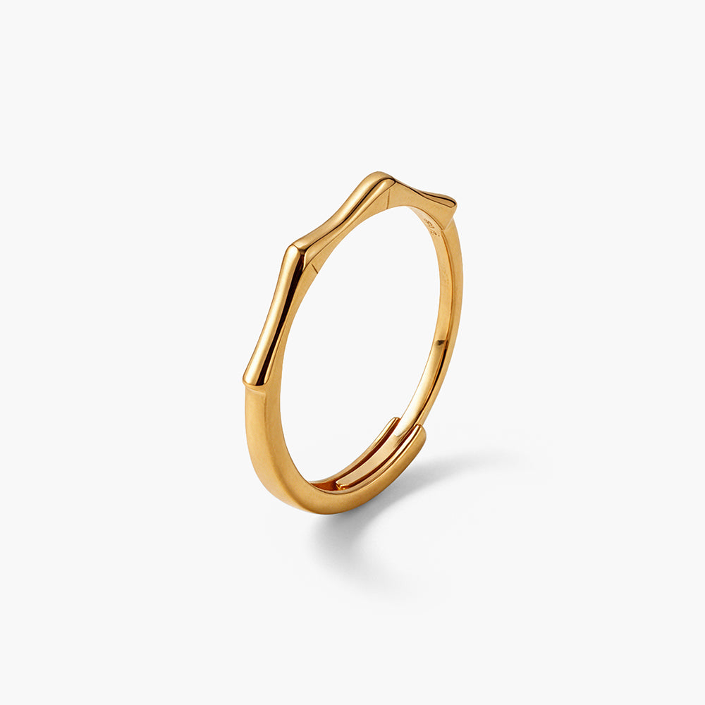 Facet Geometric 925 Sterling Silver Stack Ring