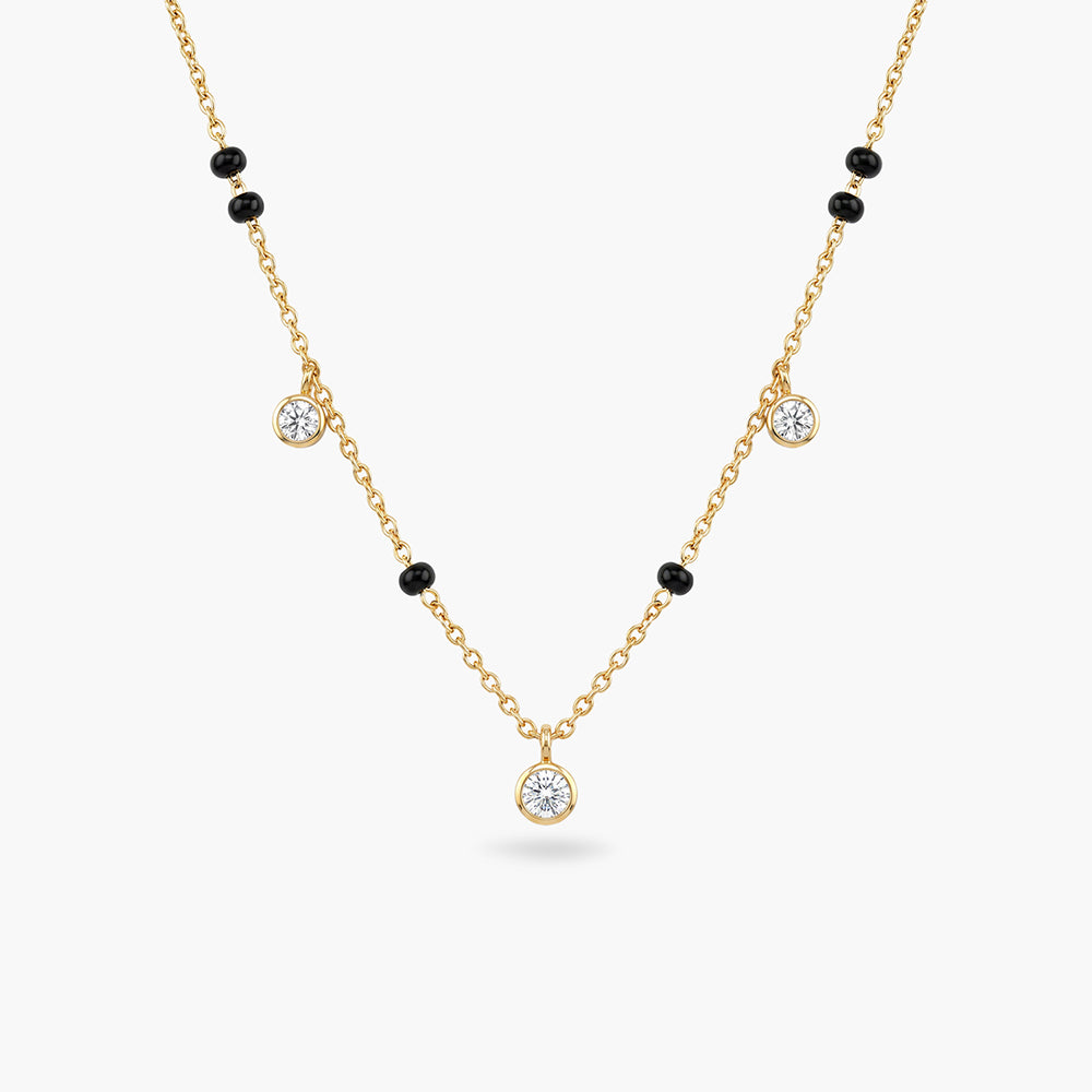 Solitaire Station 925 Sterling Silver Mangalsutra