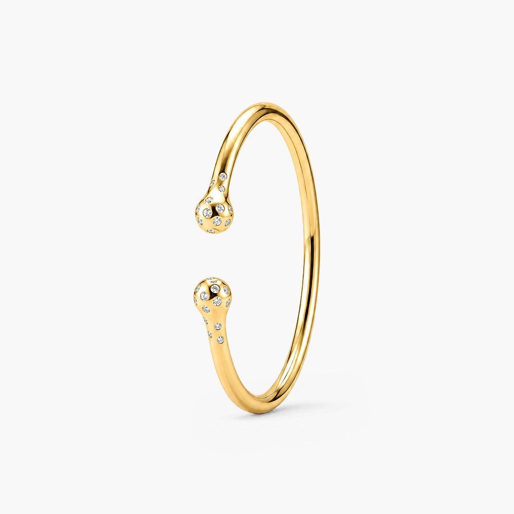 Orbit Open Cuff 925 Sterling Silver Bracelet