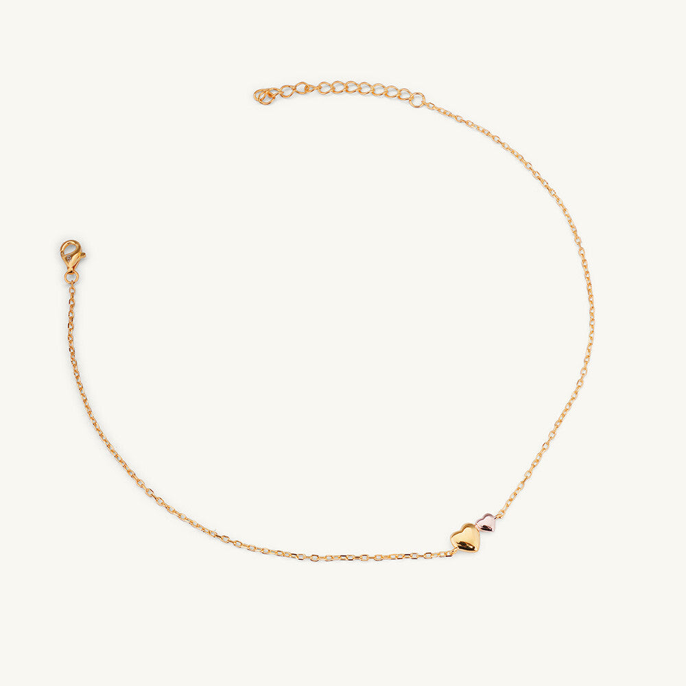 Two Heart Anklet