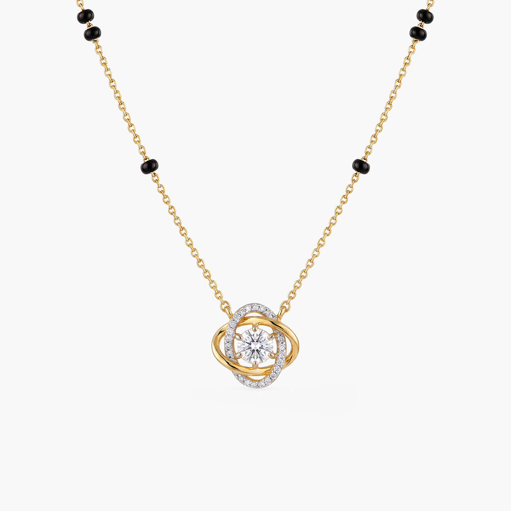 Orbit Solitaire 925 Sterling Silver Mangalsutra