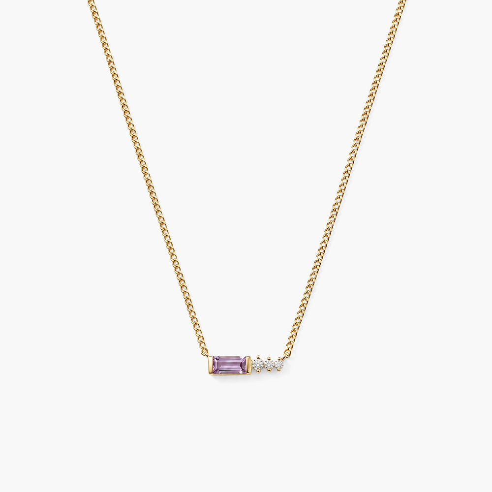 Noir Bar 925 Sterling Silver Necklace