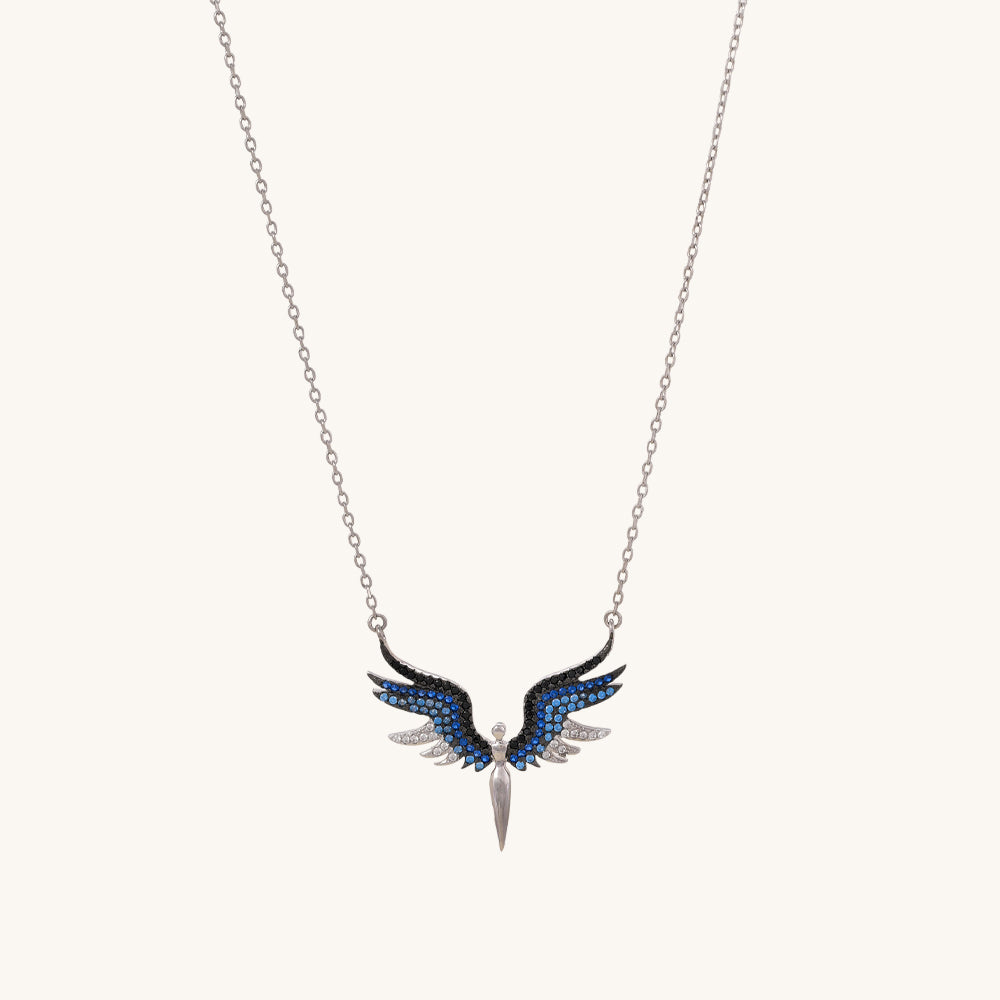 Angel Wings Necklace- 925 Silver - view 3