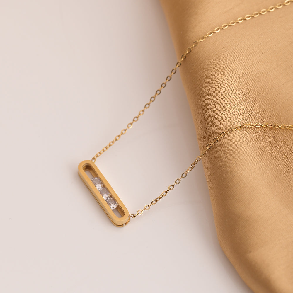 Gold Bar Pendant Plain Gold Pendant Plain Gold Bar Pendant