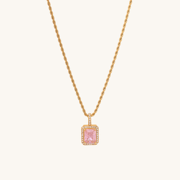 Shop Pink Emerald Geometric Pendant | 18k Gold Plated Palmonas-2

Gold plated necklace,Gold necklace for women,18k gold necklace,Gold layered necklace,18k necklace