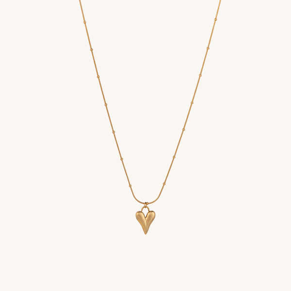 Shop Heart Ball Chain Pendant | 18k Gold Plated Palmonas-2