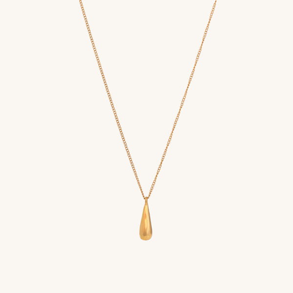 Shop Thin Drop Necklace- 18k Gold Plated Palmonas-2