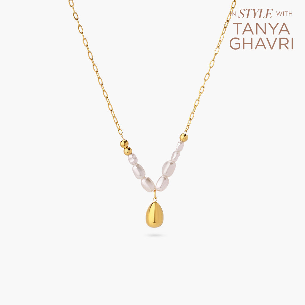 Pearl Tear Drop Necklace